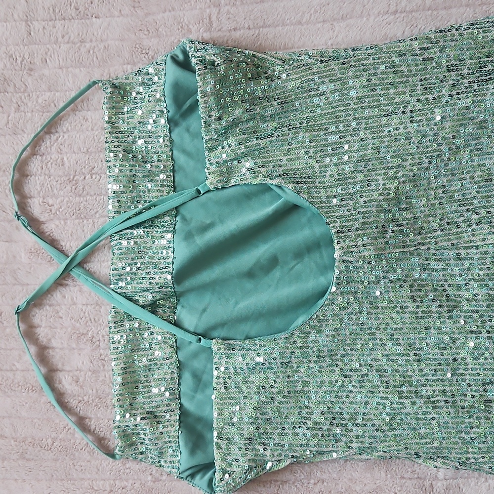 Speechless Spaghetti Strap Sequin Mini Dress Size… - image 5